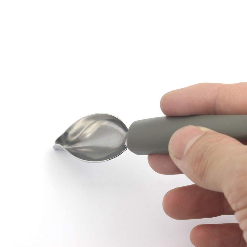 Lohas Select Professional Small Precision Culinary Drawing Decorating Spoons Set,2 Pcs Multi-use Stainless Steel Chef Culinary Drawing Spoons for Decorative Plates,Cake,Dessert with Comfortable Handle - Image 4